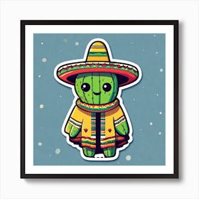 Cactus Sticker 19 Art Print