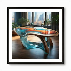 River Design Dining Table Art Print