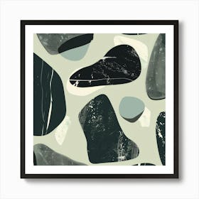 Black And White Abstract Pattern Art Print