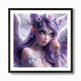 Angel Hd Wallpaper 1 Art Print