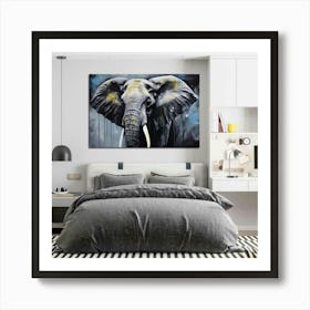 Elephant Wall Art Art Print