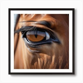 Eye Of A Horse 27 Art Print