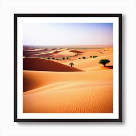 Desert Landscape - Desert Stock Videos & Royalty-Free Footage 1 Art Print