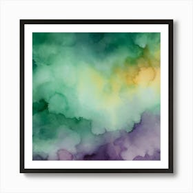 Abstract Watercolor Painting 6 Art Print