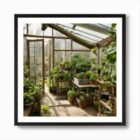 Images Of Indoor Small Greenhouse Inside Home Sett Art Print