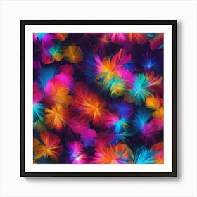 Abstract Floral Pattern Art Print