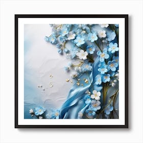 Forget Me Not Flowers 4 Art Print