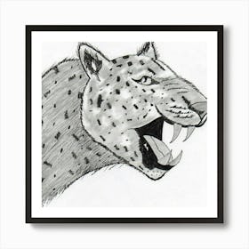 Snow Leopard Art Print