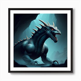 Dragon Hd Wallpaper Art Print