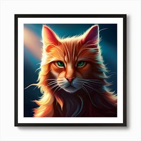 Portrait Of A Cat 10 Art Print