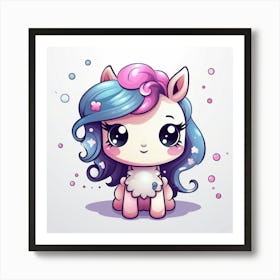 Kawaii Pony 1 Art Print