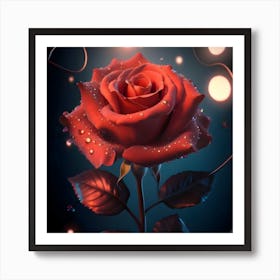 Realistic Best Quality Masterpiece13 Red 1 Art Print