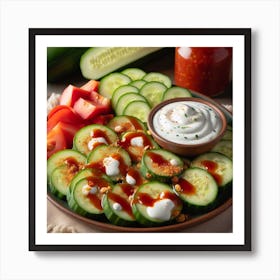 Cucumber Salad 1 Art Print