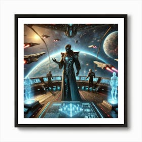 Void Commander Astaris Fleet Command Art Print