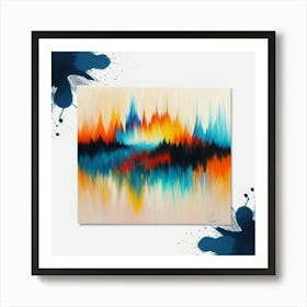 Abstract Wave Painting Art Print