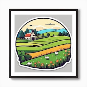 Farm Landscape 34 Art Print