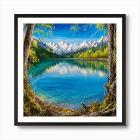 Lake In The Mountains 23 Art Print