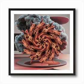 Spiral Of Fire Art Print