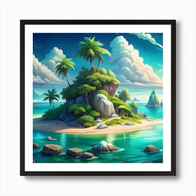 Island In The Sea Art Print