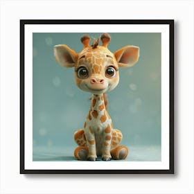 Cute Giraffe 34 Art Print