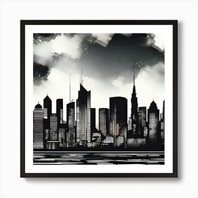 New York City Skyline 65 Art Print