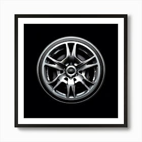 Car Wheel Tire Rim Automotive Vector Logo Design Transportation Vehicle Alloy Radial Rub (5) Art Print