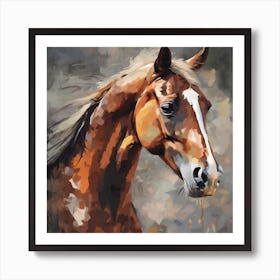 Horse Portrait Art Print