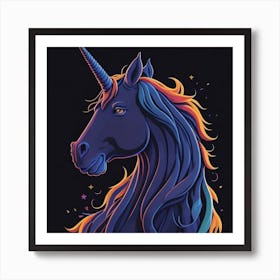 A majestic Unicorn Art Print
