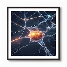 Neuron Stock Videos & Royalty-Free Footage 3 Art Print