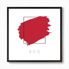 Red Color Box Art Print