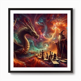 Chess Wizard Art Print