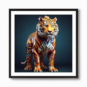 Abstract Tiger 2 Art Print