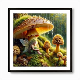 Fairy In The Forest 18 Art Print