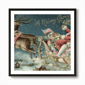 Vintage Christmas 8 1 Art Print