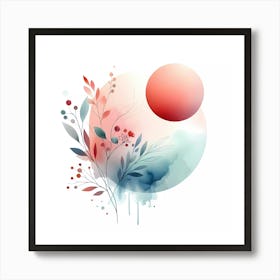 Abstract Watercolor Painting 26 Art Print