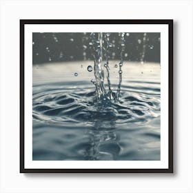 Water Drop Stock Videos & Royalty-Free Footage Art Print
