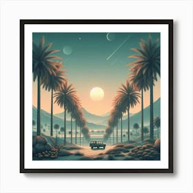 Desert Landscape 1 Art Print