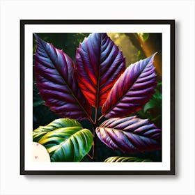 Mahogany leaf Art Print