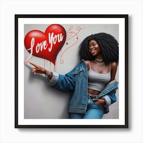 Love You 1 Art Print