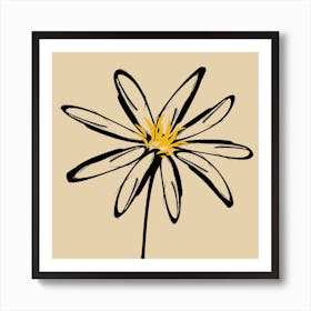 Daisy Cream Art Print