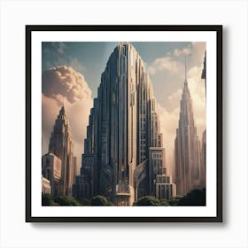 Futuristic City 26 Art Print