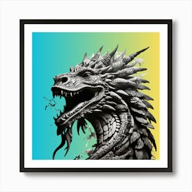 Dragon Head Art Print