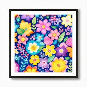 Floral pattern 11 Art Print