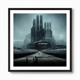 Futuristic Dystopian City Art Print