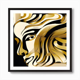 Golden Art Print