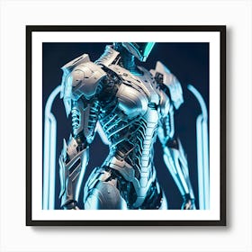 Ciborg Cyberpunk Robot (131) Art Print