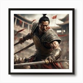 Chinese Warrior Art Print