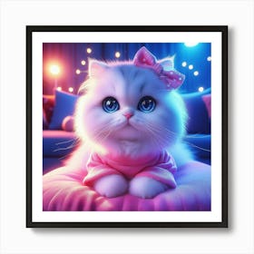 Cute Cat Art Print