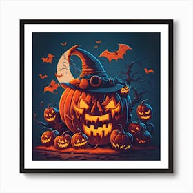 Halloween Pumpkin 3 Art Print