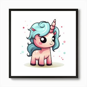 Cute Unicorn 582 Art Print